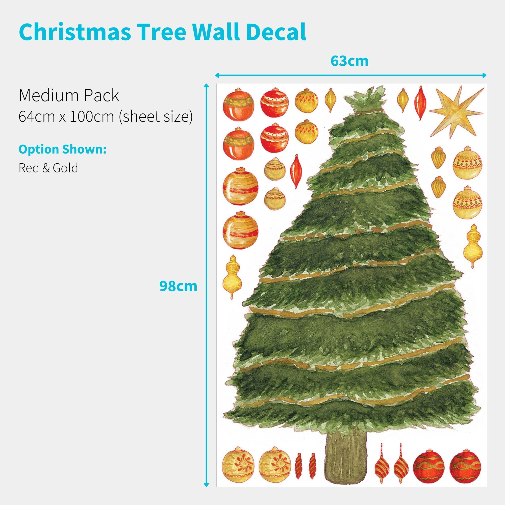 Christmas Tree Wall Decals Print Products The Print Company