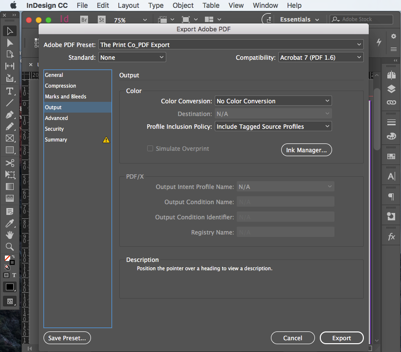 Export PDF for print step 11