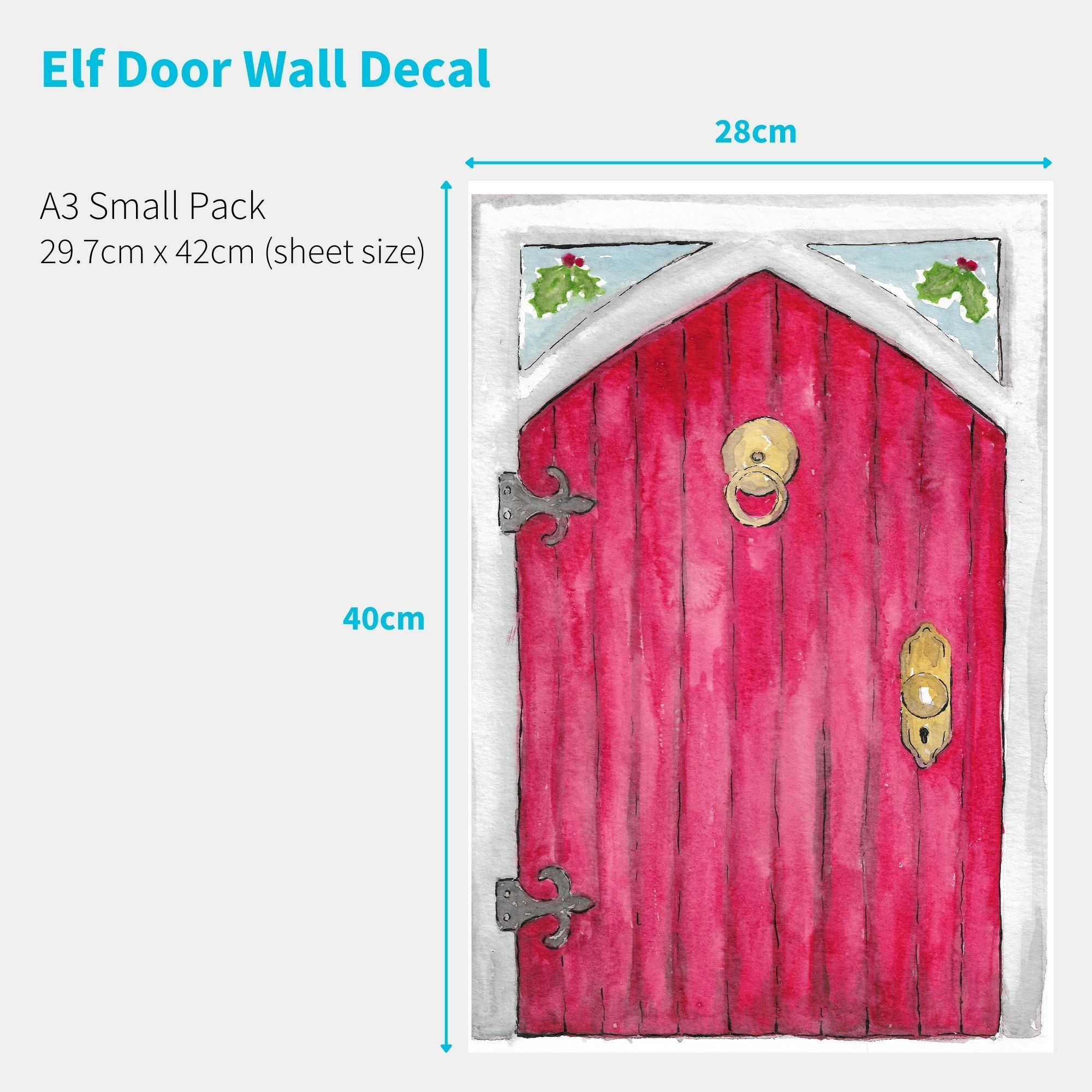 Elf Door - B - A3 Small pack