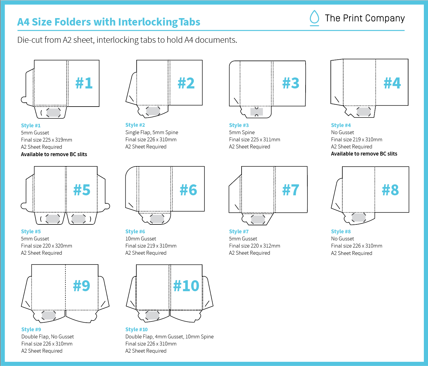 Pres Folder A4 tabs