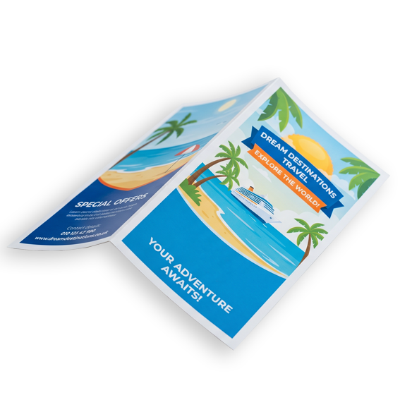 DL Single fold Brochures (4pp)